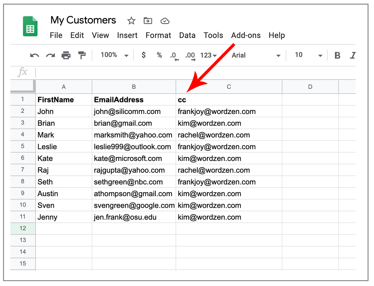 add address column to contact list outlook 2016