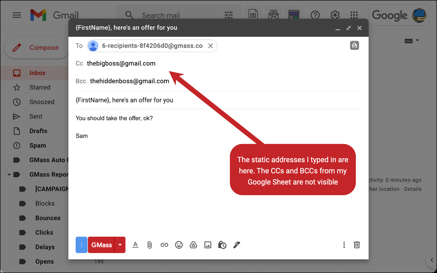 How to Mail Merge CC and BCC in Gmail with Google Sheets