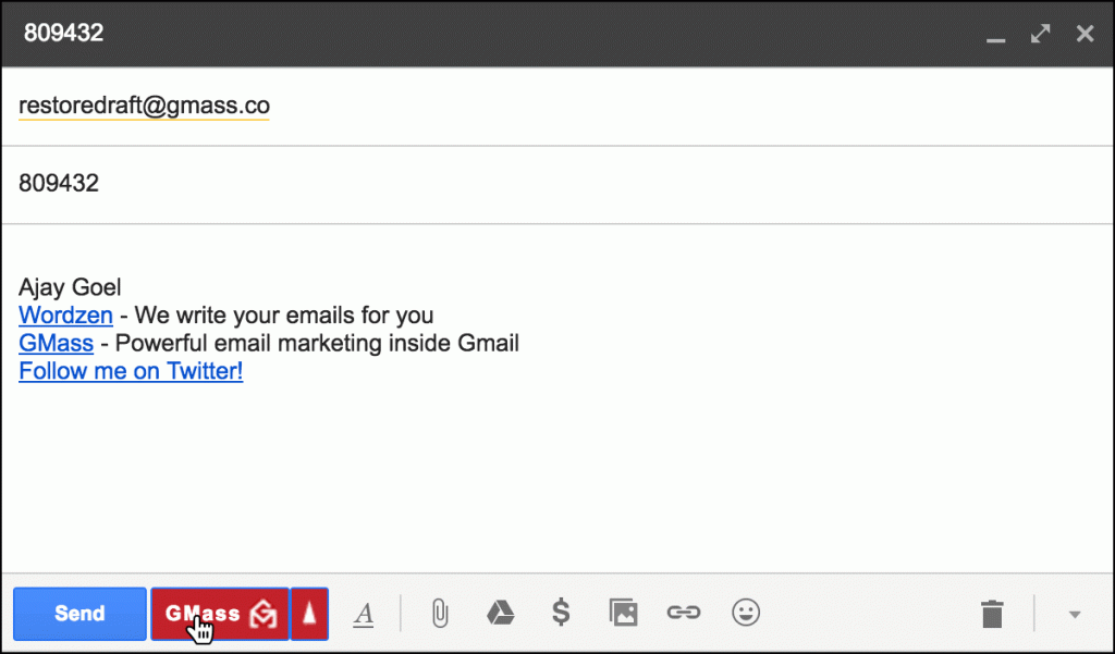 You can now restore a deleted Gmail Draft