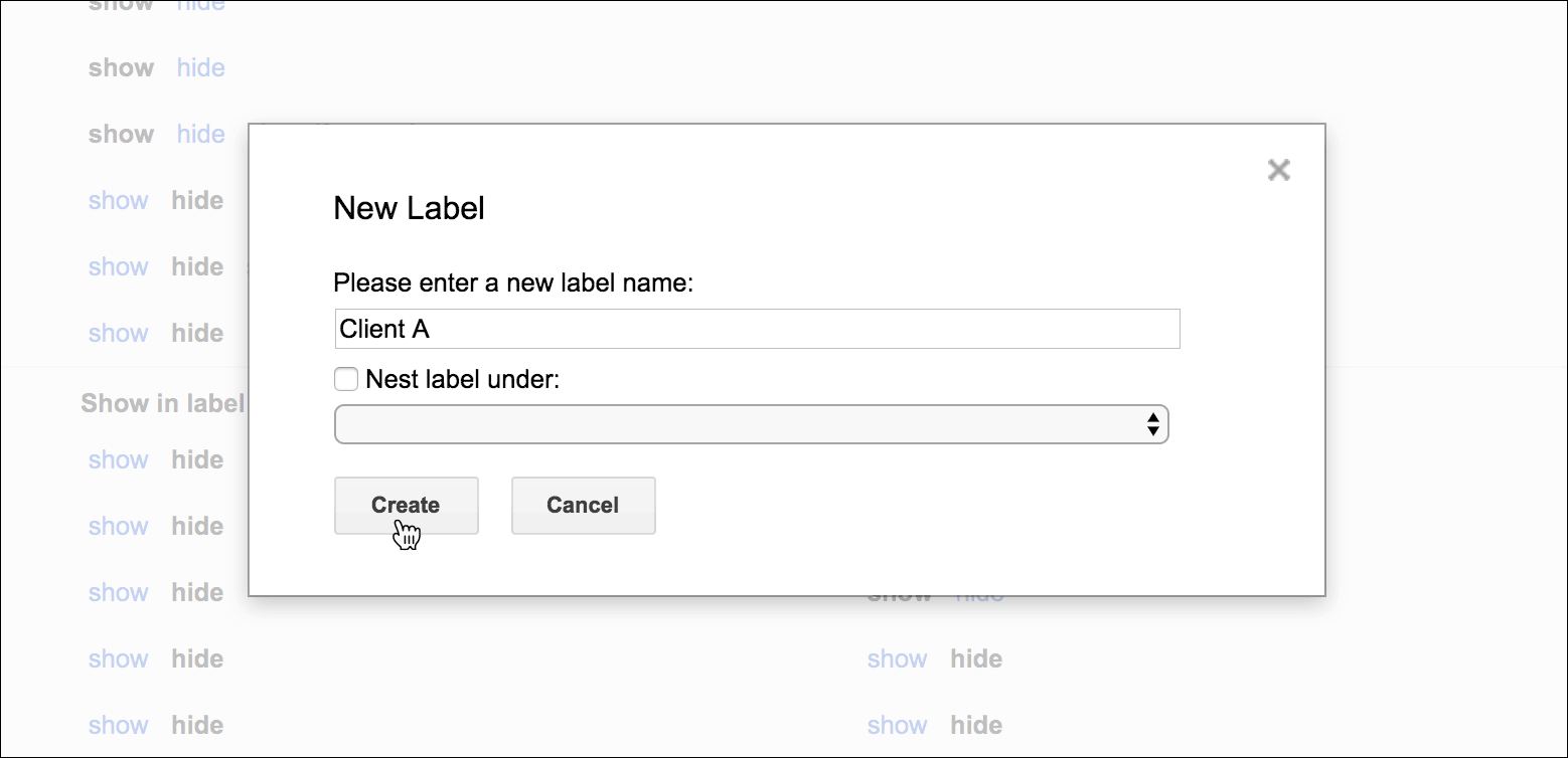 You can now use custom Gmail Labels to organize campaigns