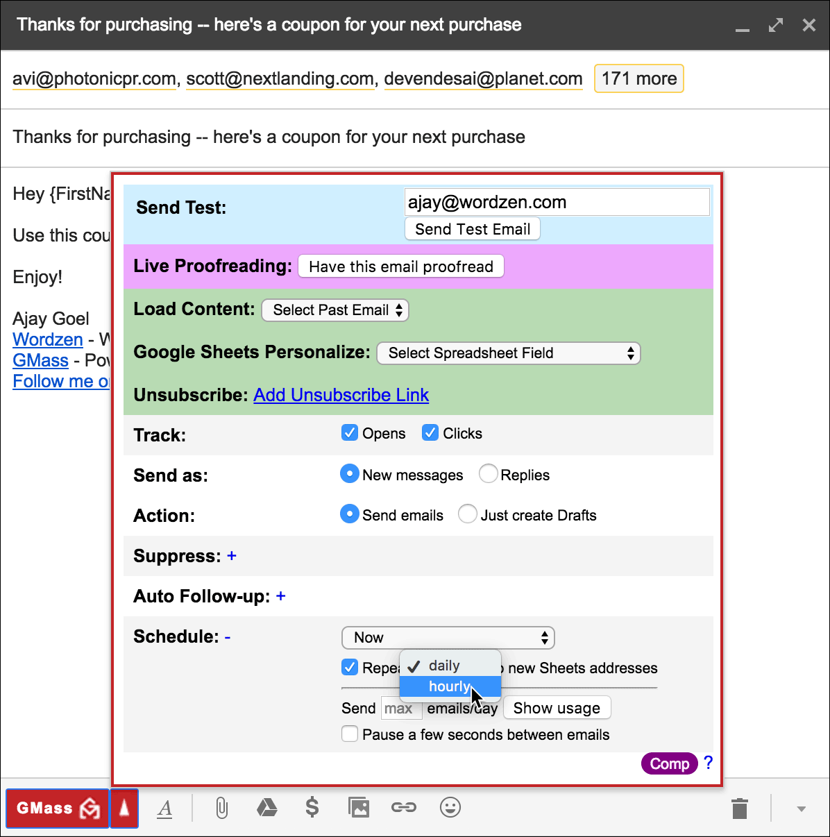 google sheets email address extractor