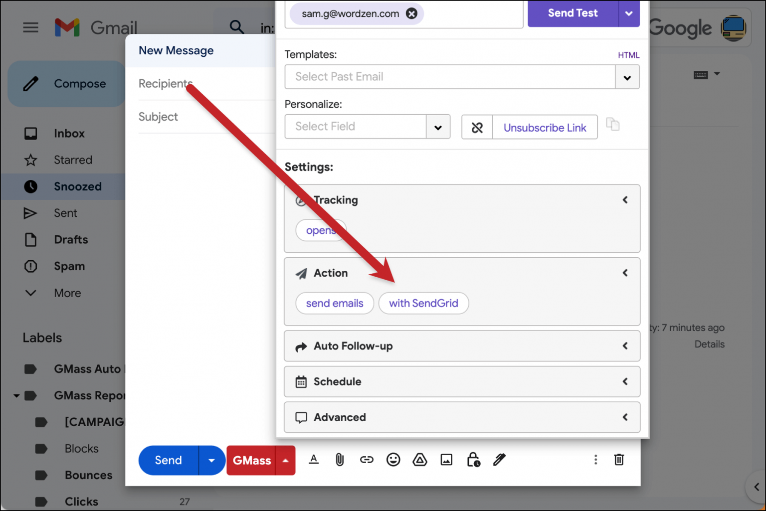 How to send unlimited emails in Gmail using an SMTP server