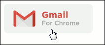 The somewhat unclear label of Bitbounce integrated with Gmail using Chrome.