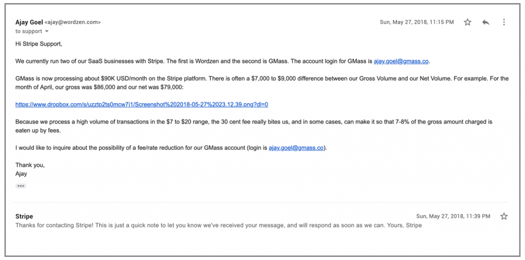 My story of negotiating Stripe fees