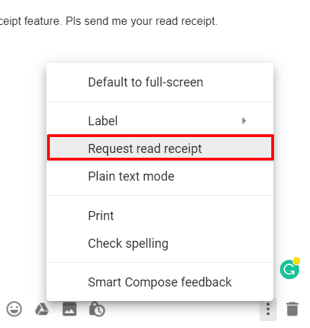 how to request read receipt in outlook email