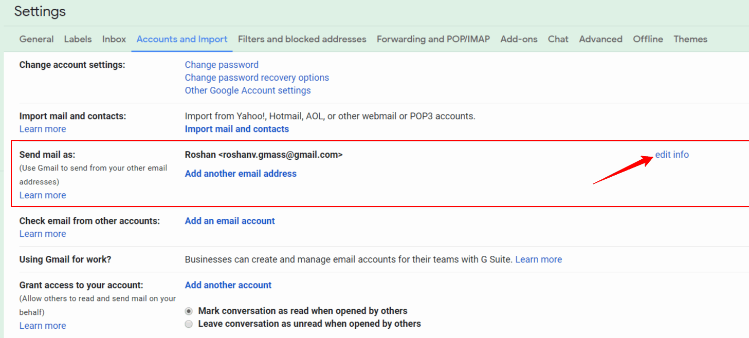 Email account перевод на русский