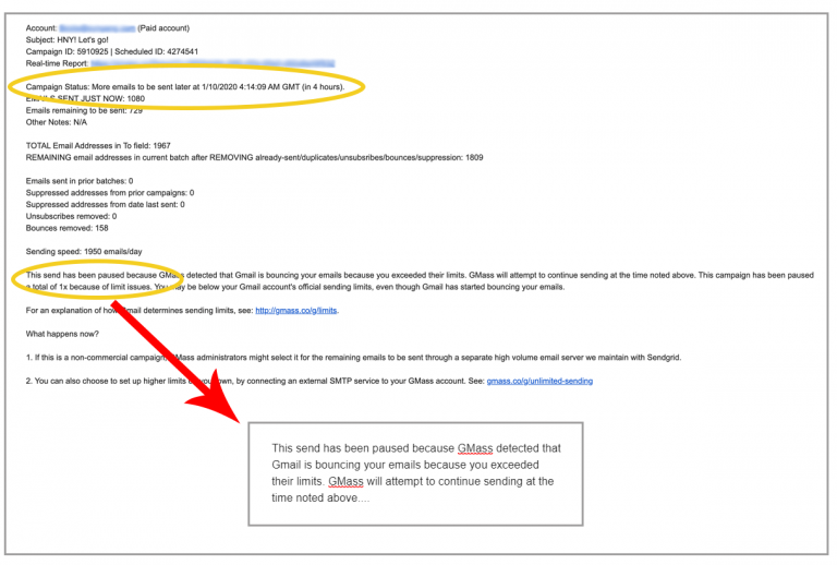 google send email limit