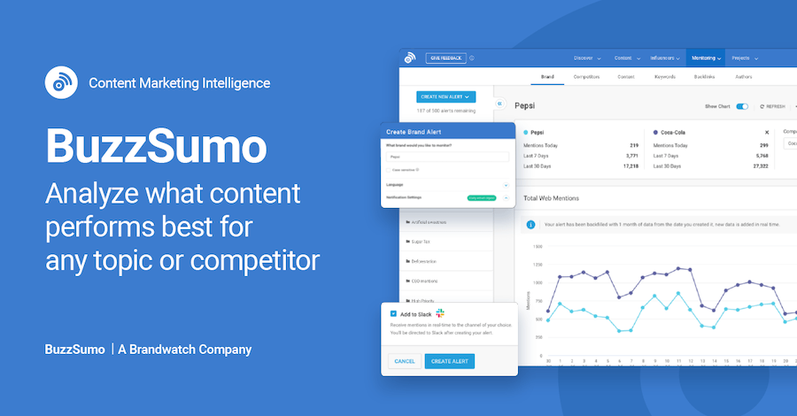 BuzzSumo homepage