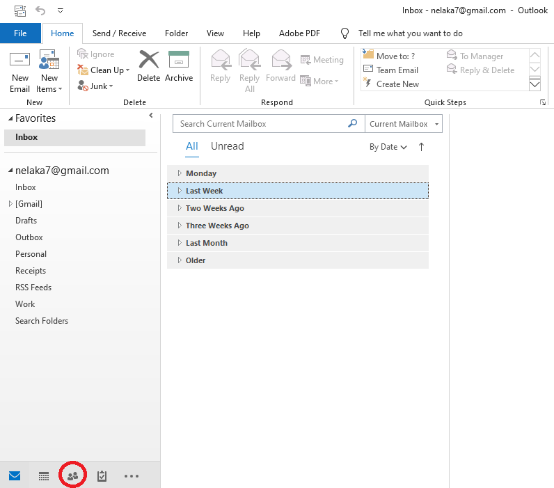 creating groups in outlook 2016