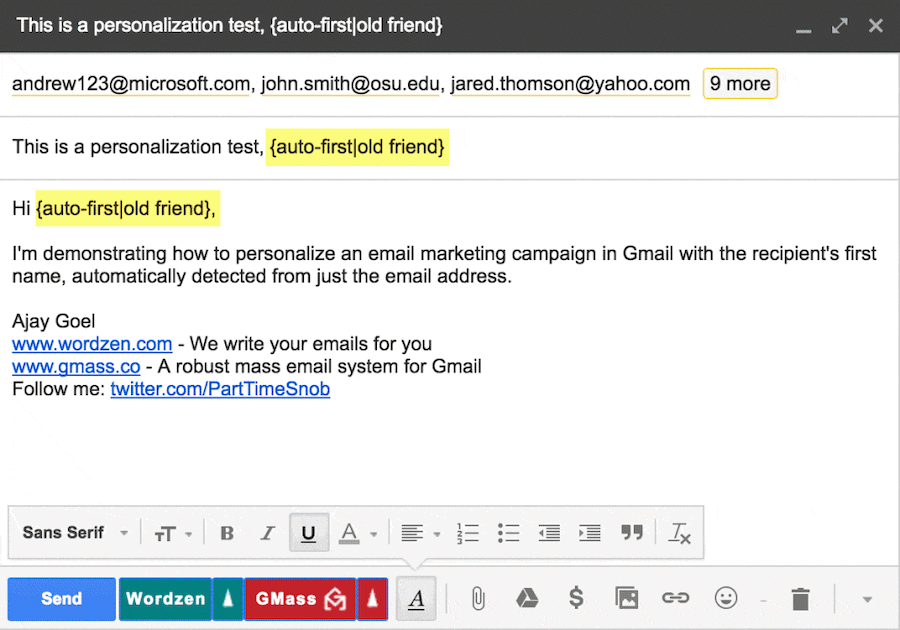 send presentation gmail