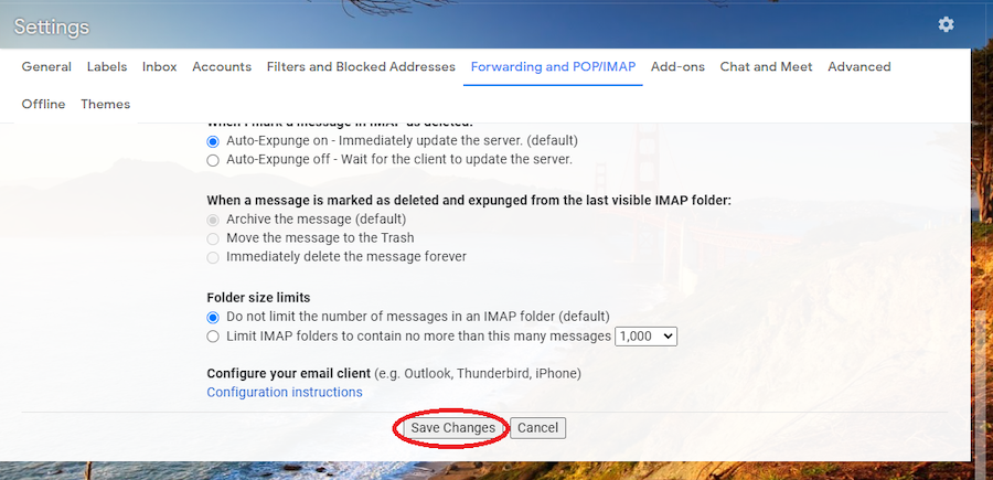 set up mac for gmail smtp