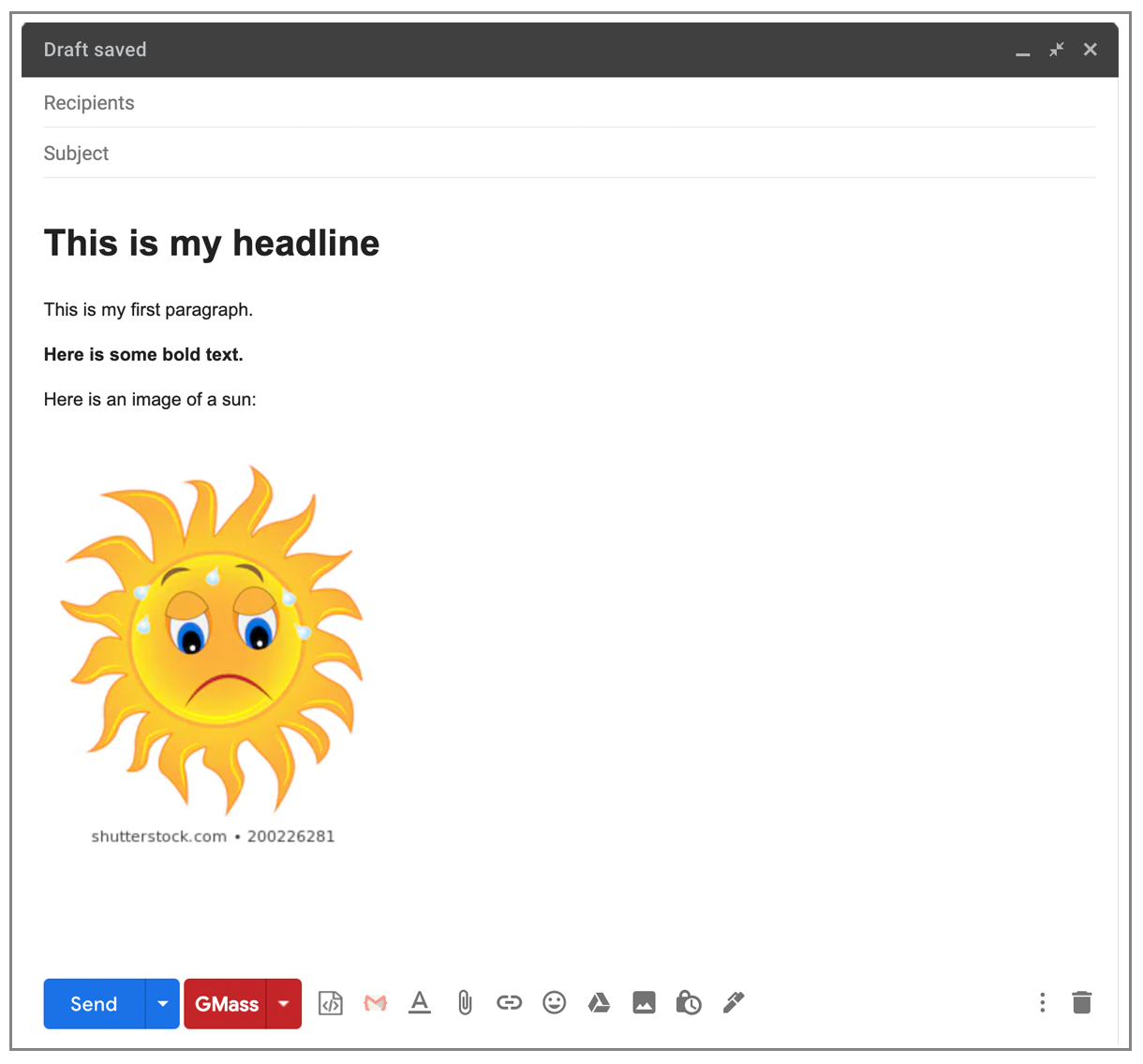 Gmail with custom HTML content