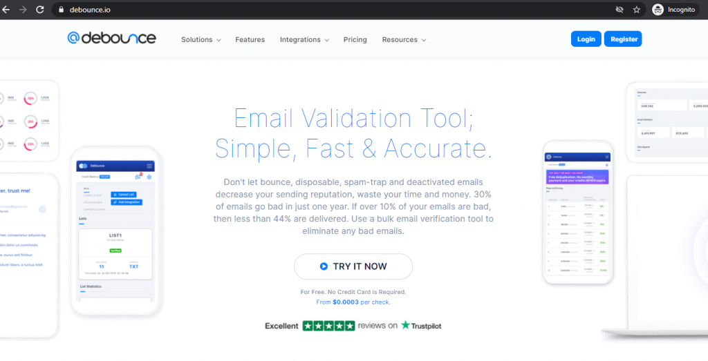 DeBounce Email Validation API