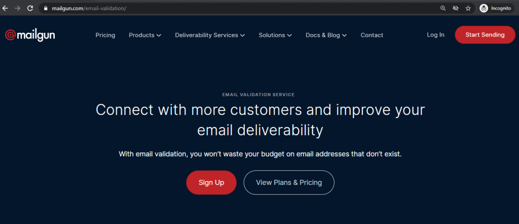 Mailgun Email Validation API