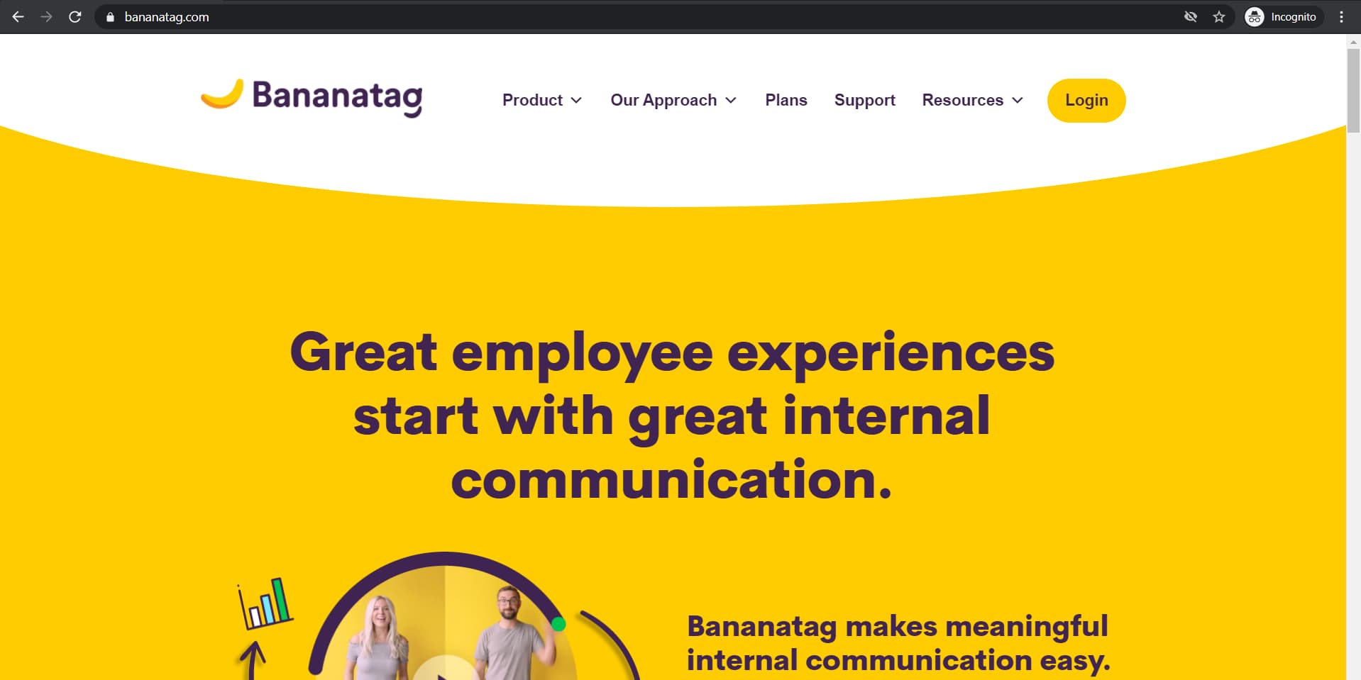 Bananatag homepage
