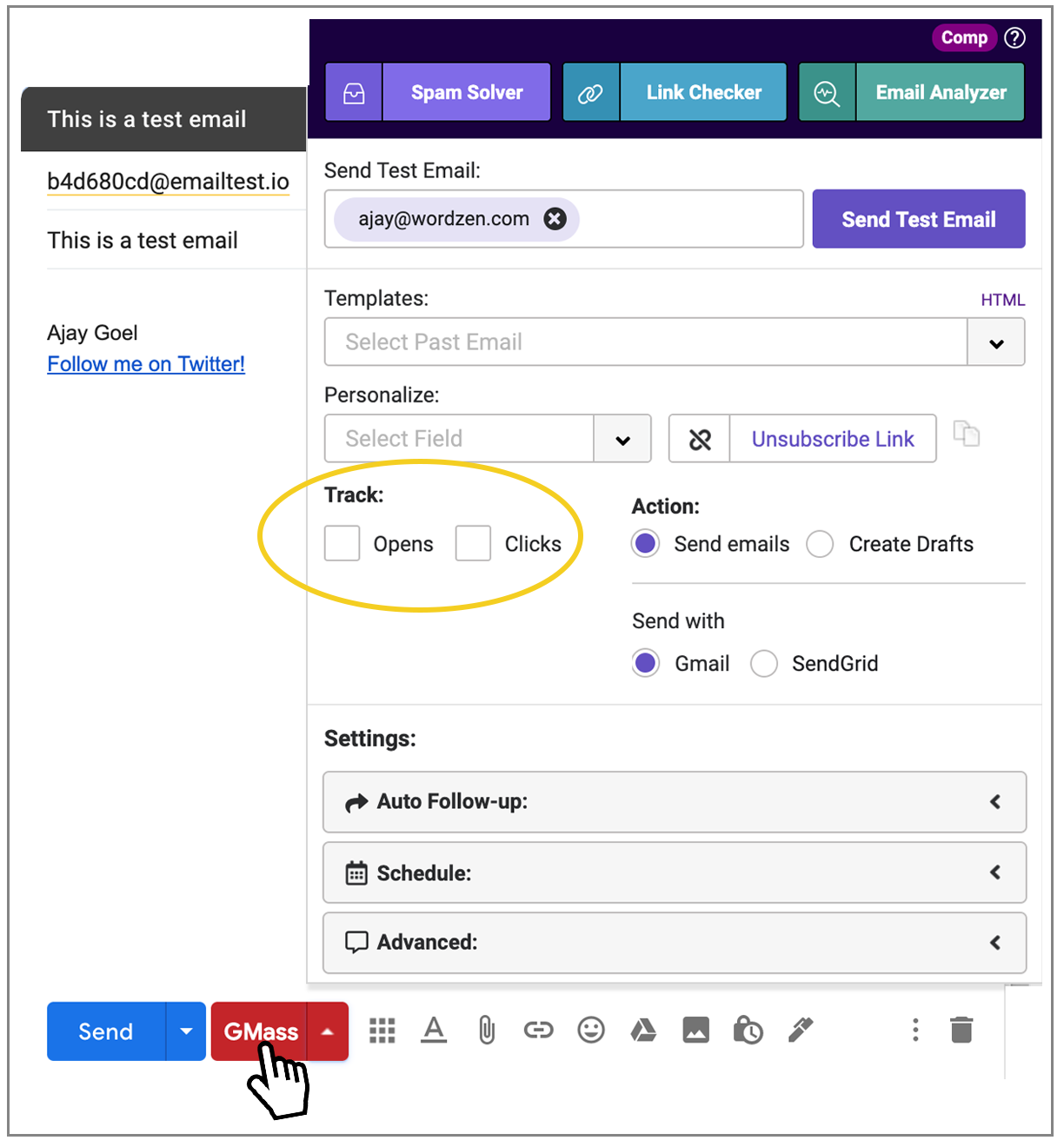 scriptcase gmail read email