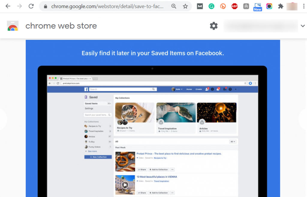 Chrome Extensions Save To Facebook