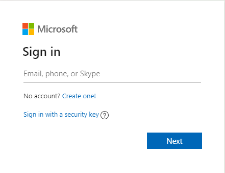 Outlook sign-in