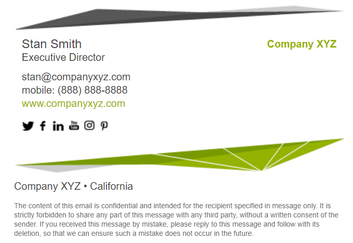Best Email Signatures - Fantastic Email Signature Examples - Detailed