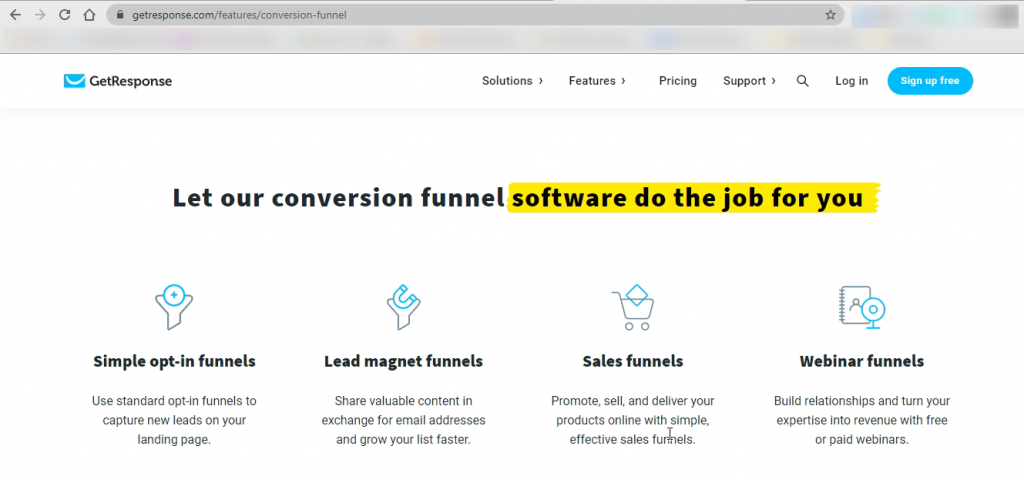GetResponse Review_Conversion Funnel