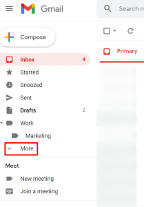 where is the spam folder on gmail