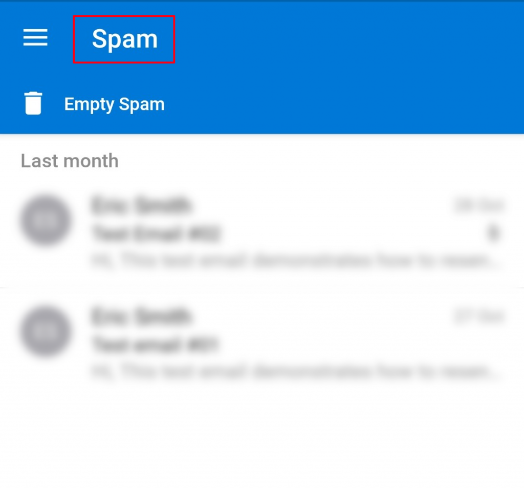 where is spam folder charter email