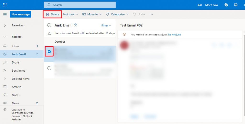 How To Check Your Spam Folders_Outlook 2