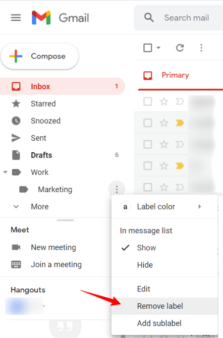 important folder in gmail
