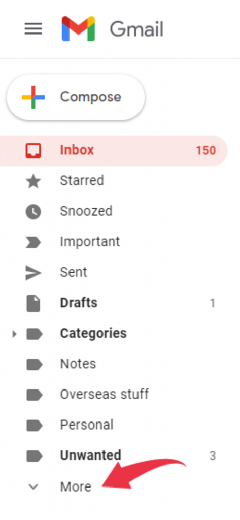 important folder in gmail