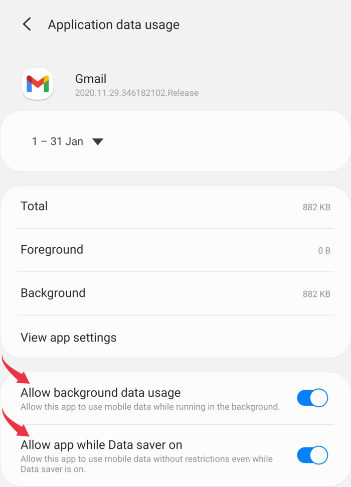 Gmail queued - Fix a queued email - Background data