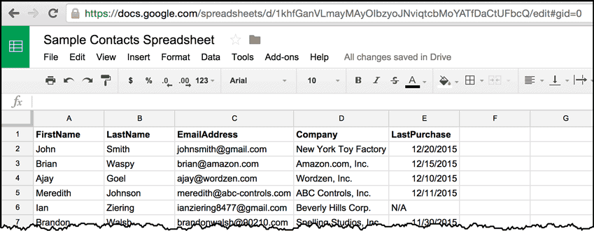 mail merge with google docs