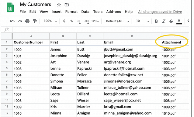 Set up your Google Spreadsheet