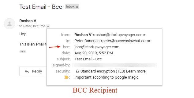 bcc in mailbird