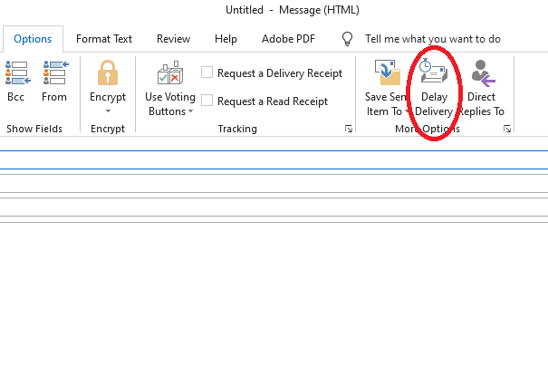 delay delivery tab