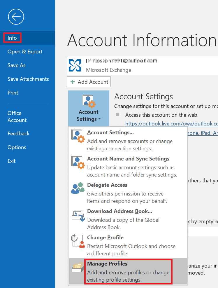 hotmail account settings for outlook