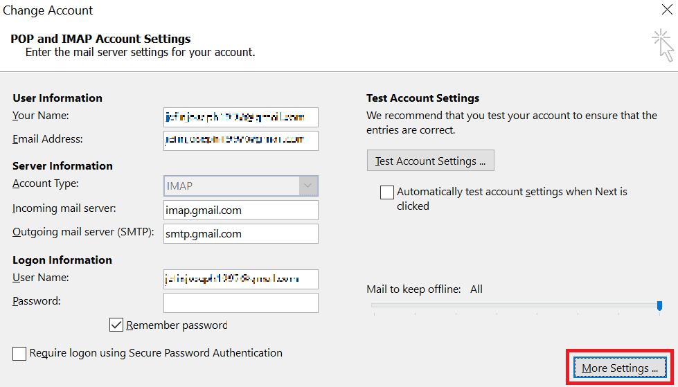 How To Find Mail Server Information In Outlook