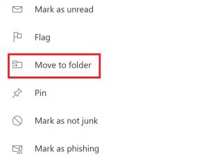 move to folder
