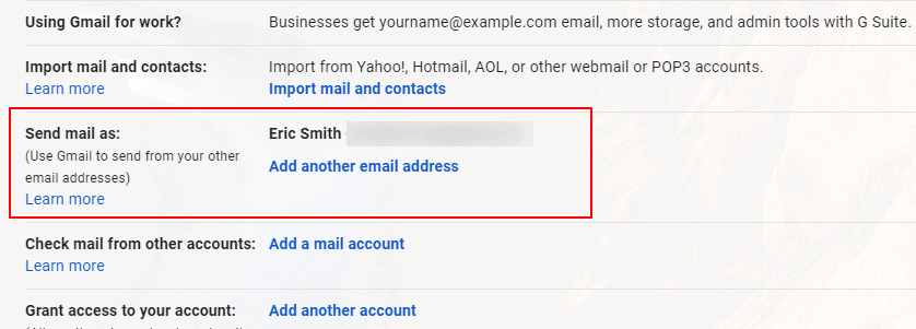 Adding another email address