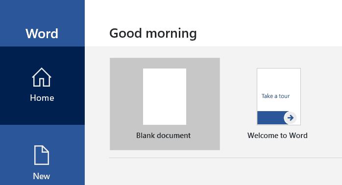 Blank document