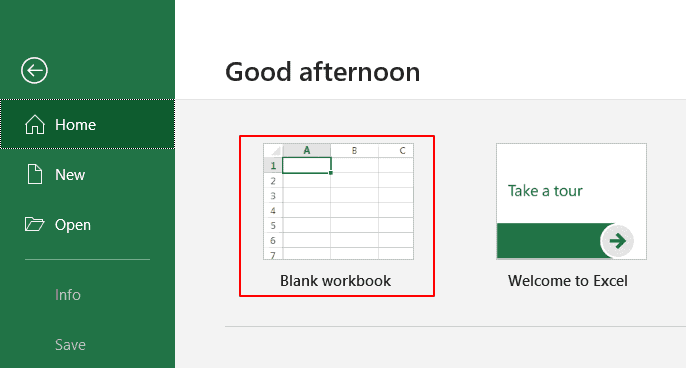 all excel files open blank