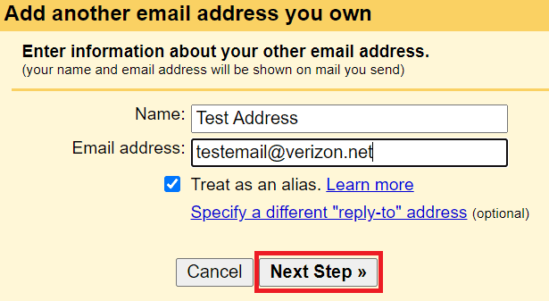 how to set up new verizon email account