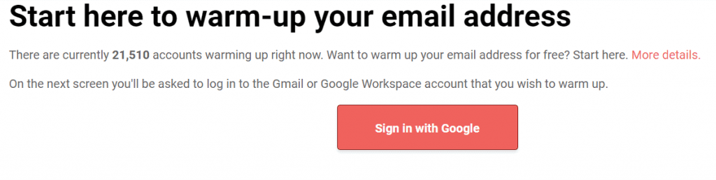 Warm email tool