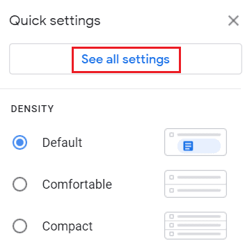 See all settings button