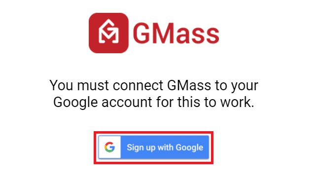 Connect a Gmail account to GMass