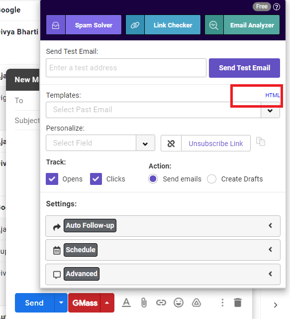 add tracking pixel in gmail