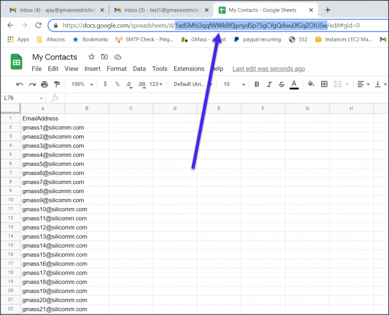 where is my google sheet id
