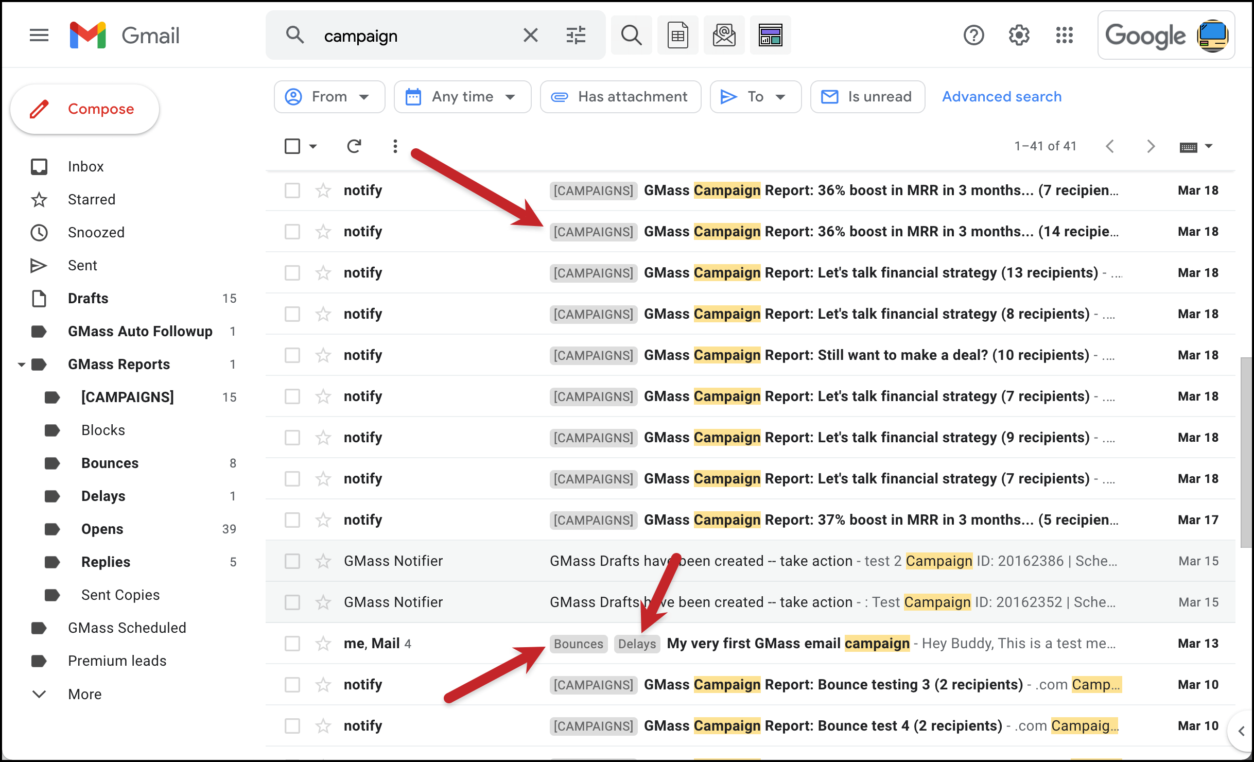 Shorten Gmail labels
