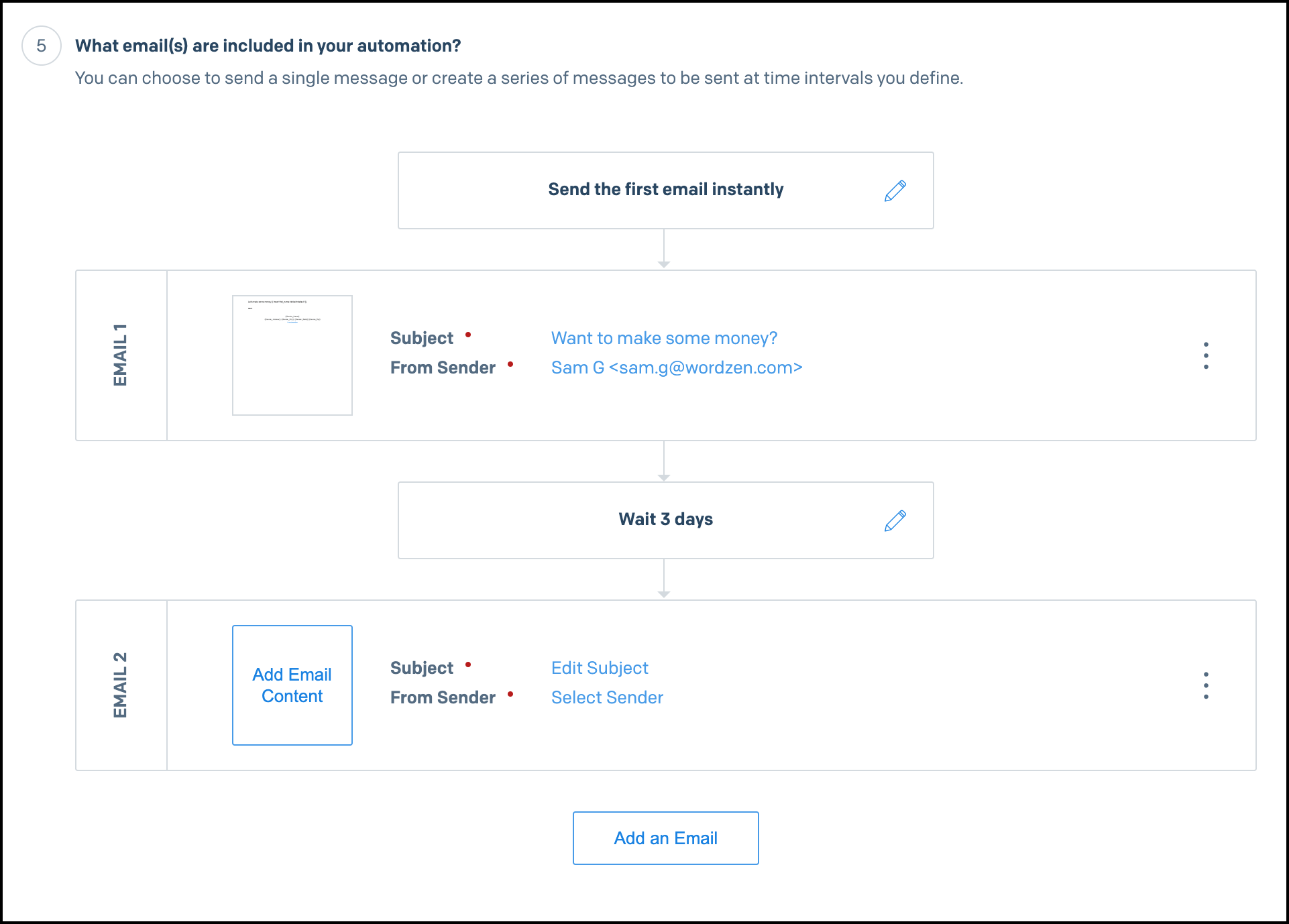 Adding to a SendGrid sequence