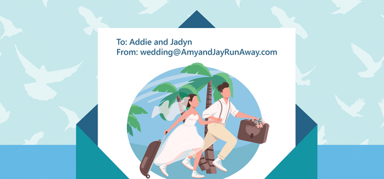 Wedding email address ideas and setup guide