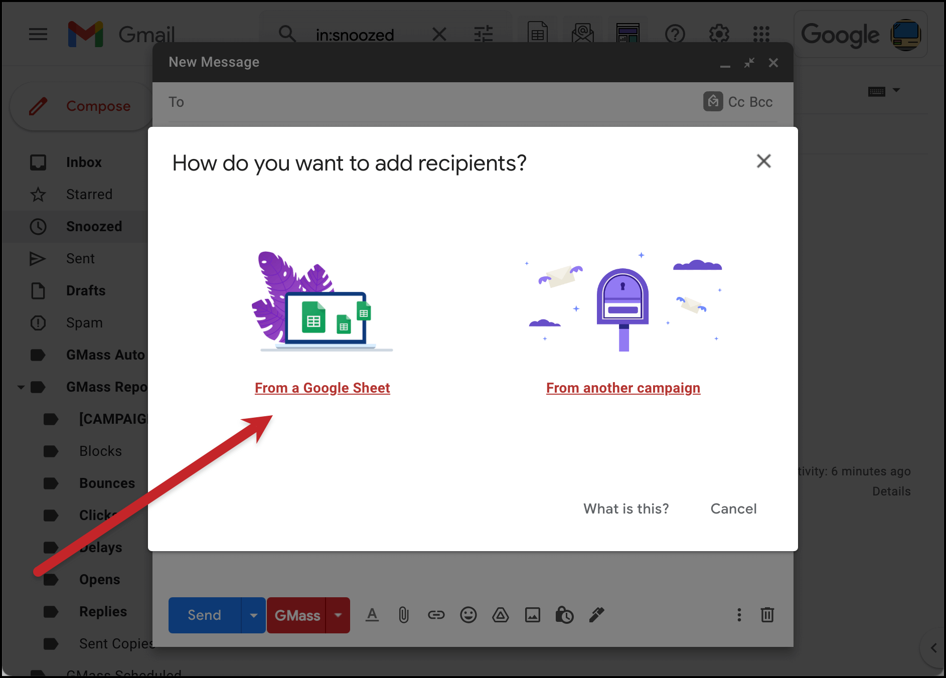 Get email recipients from a Google Sheet
